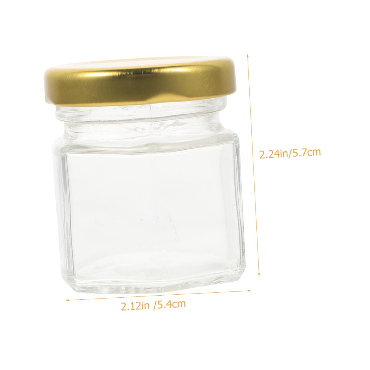 MOLUCKFU 6pcs Honey Bottle Grain Dispenser Mini Jams Clear Jars Clear Honey Jars Jam Storage Jars Syrup Honey Pot Jam Jars To Go Food Containers with Lids Mini Containers Transparent Iron
