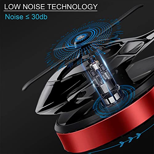 Image of Helicopter Car Air Freshener | Rotating Solar Car Freshener, Airplane Car Perfume, Propeller Design, Long-Lasting Fragrance