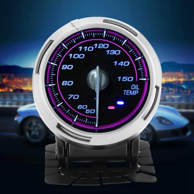 Auto Part - 60mm car boost gauge turbo water temperature oil pressure oil temperature vacuum Tachometer gauge 2.5in with sensor Universial (water temp)