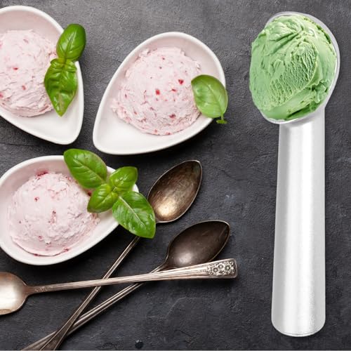 Aluminum Ice Cream Scoop,Icecream Scooper for Hard Ice Cream, Gelato, Ergonomic Handle, Durable Kitchen Tool for Easy Scooping - Image 6