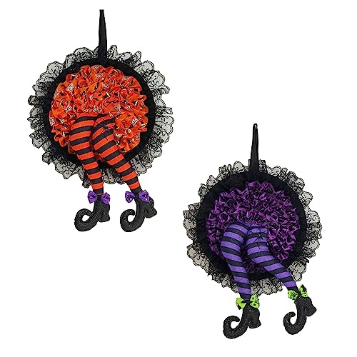 YUEMING 2Pcs Halloween Wreath