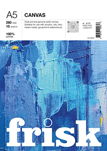 Frisk Canvas Pad 280gsm 10sheets A5 White 23138005