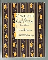 Contexts For Criticism 1559348445 Book Cover