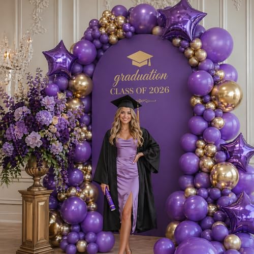 Image of Togvu Purple Balloons, 50Pack 12 Inch Matte Dark Purple Latex Party Balloons for Birthday Party Graduation Halloween Butterfly Bachelorette Decorations