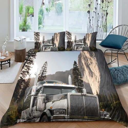 GPLZQXKJNH Juego de funda de edredón y funda de edredón con estampado 3D, microfibra, suave, con 2 fundas de almohada, para habitación juvenil, WG individual, 135 x 200 cm