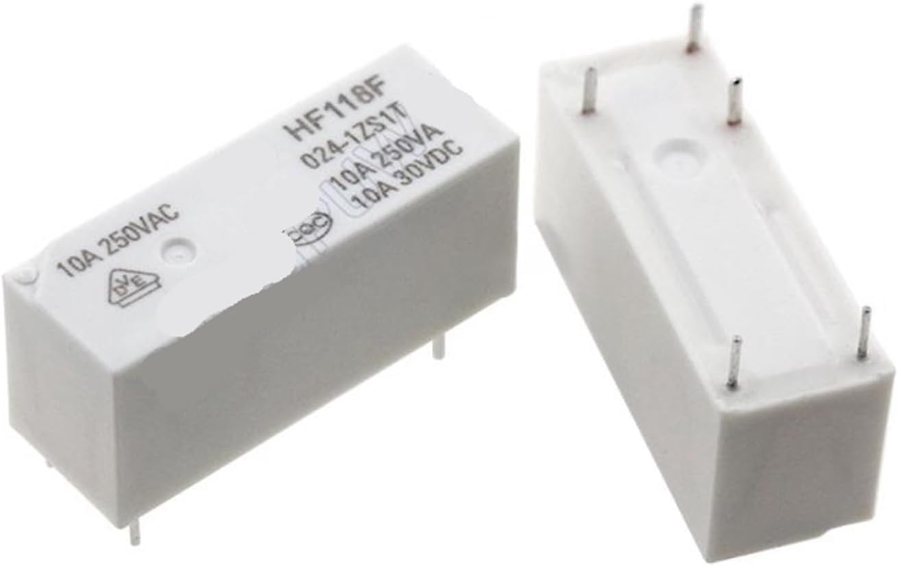 10 Pieces/lot HF118F Power Relay 5V 12V 24V 48VDC 5Pin 10A 1 Form C HF118F-005-1ZS1T HF118F-012-1ZS1T HF118F-024-1ZS1T (Size : HF118F-048-1ZS1T)