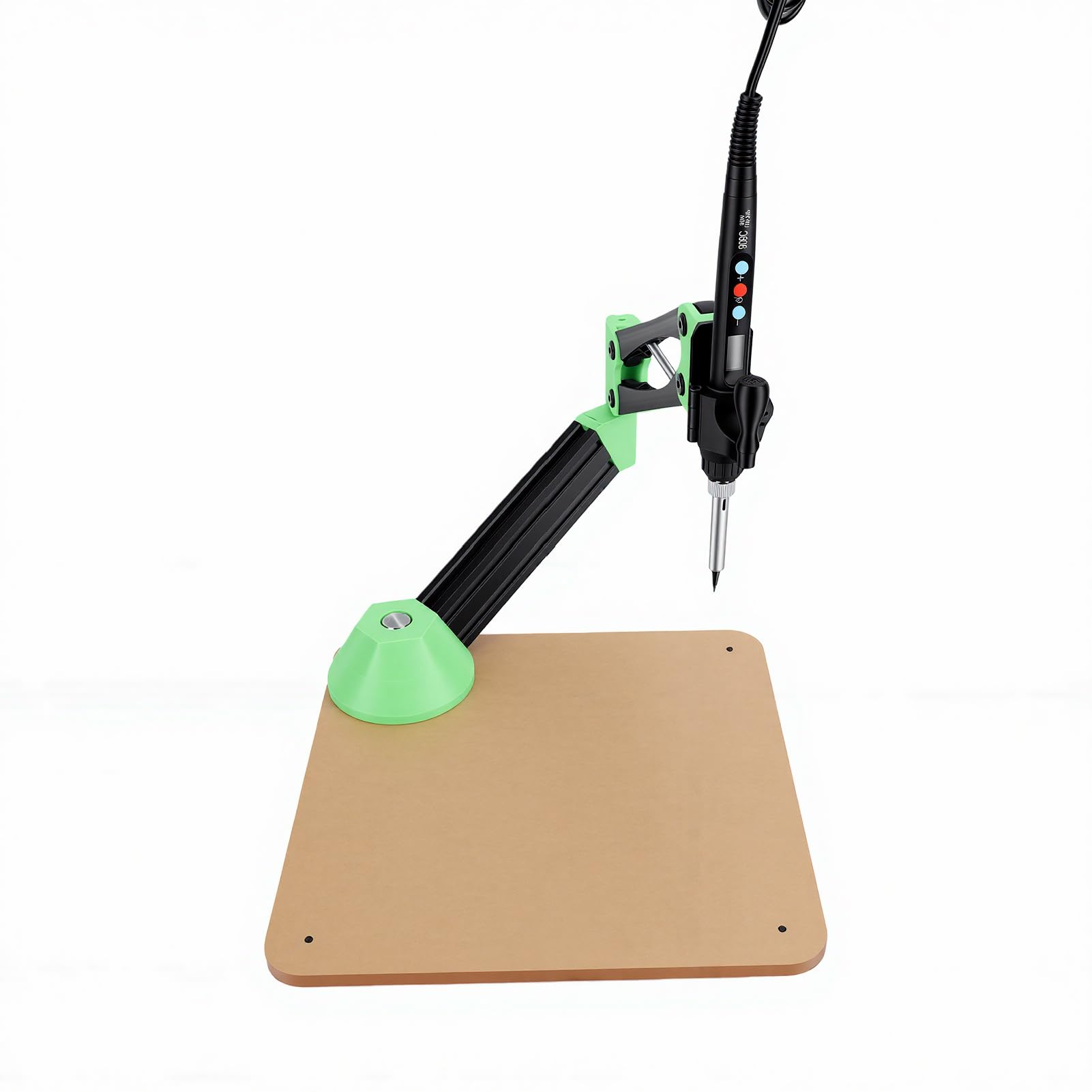 Fafeicy Kit di Inserimento a Caldo 80W con 6 Punte M2 M3 M4 M5 M6 M8, Parallelogramma Saldatore per Inserti Filettati e Pezzi Complessi (Lega di alluminio + acrilico)