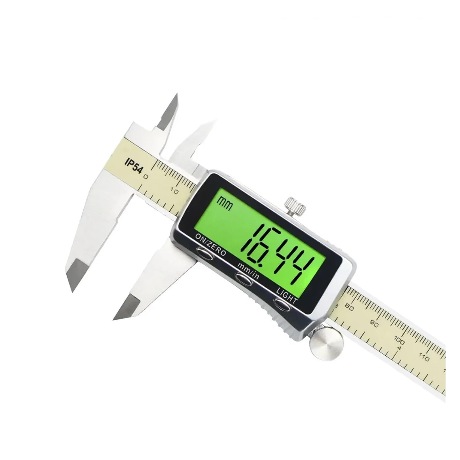 Digitaler Messschieber mit Hintergrundbeleuchtung, 0–6 Zoll/0–150 mm, elektronischer Messschieber, Messwerkzeug, digitaler Mikrometer mit großem LCD-Bildschirm(0-150mm)