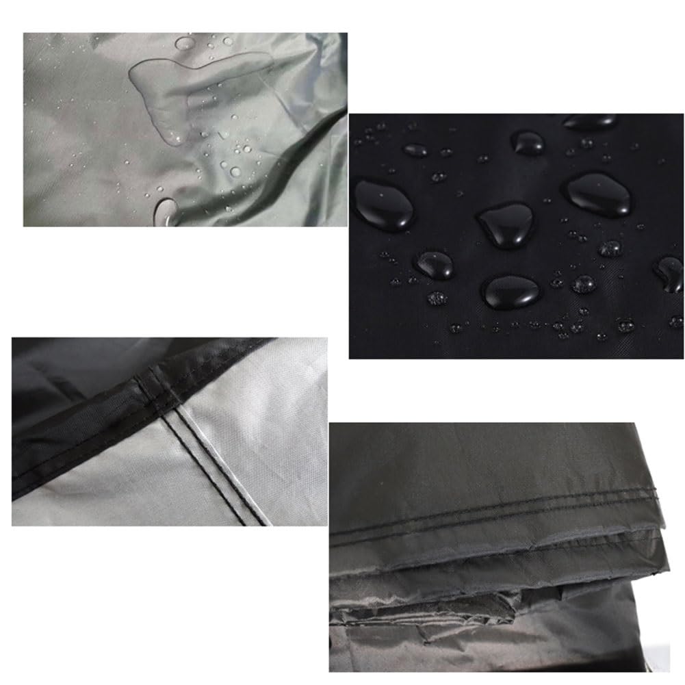 Funda for silla de ruedas, impermeable, Oxford, cubierta for silla de ruedas eléctrica, scooter de movilidad con cuerda elástica inferior, viajes al aire libre(Green,115cm*75cm*130cm)