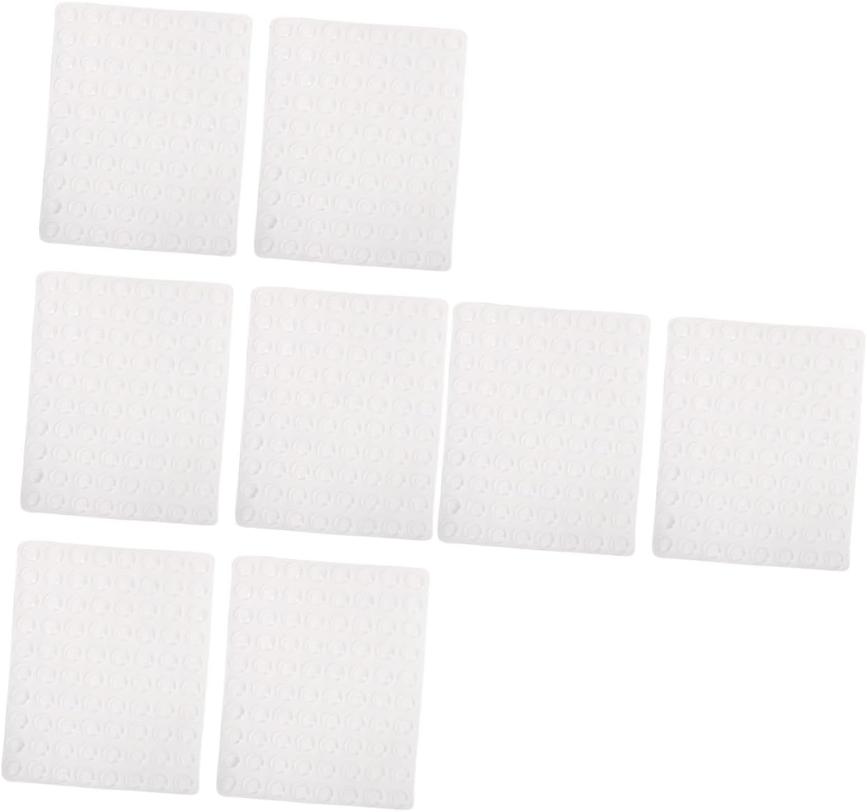 LALAFINA 8sheets Self-Adhesive Transparent Door Bumpers for Kitchen Cabinets Furniture Pads for Noise Reduction and Damage Easy to Install for Cabinet Doors