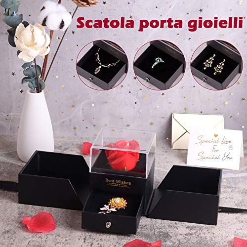 Minterest Rosa Eterna, Regalo Donna Compleanno