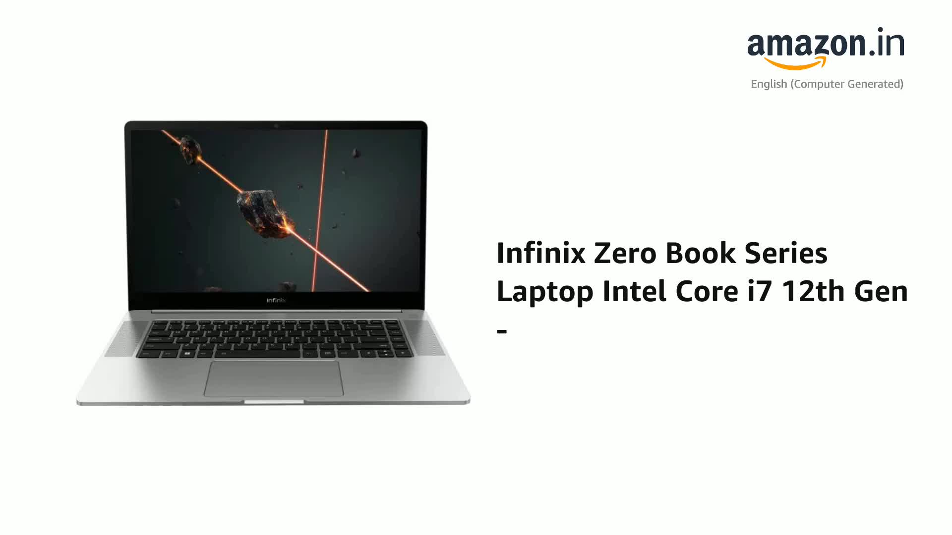 Infinix Zero Book Series Laptop Intel Core i7 12th Gen - (16 GB