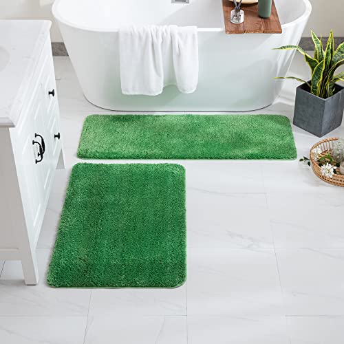 MIULEE Bath Mat, Entrance Mat, Shower Mat, Non-Slip Tabis, Absorbent Rug, Soft, Microfibre, Toilet, Bath, Bath, Outdoor - Image 2