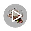 Acacia Wood Cake Stand with Lid, 12in Round Cake Holder, 2-in-1 Cake Plates with Acrylic Dome, Dessert Table Display Set for Party Birthday Kitchen Wedding - Image 8