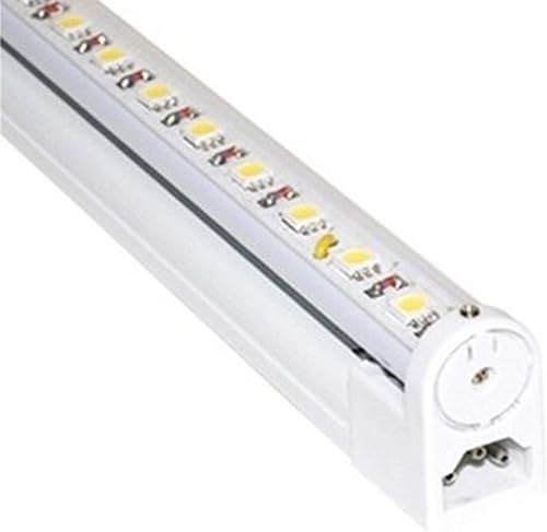 Jesco Lighting S401-3640 LED Sleek Plus - Tira de luz de pantalla enlazable de 36 pulgadas, color 4000 K, acabado blanco, sin interruptor