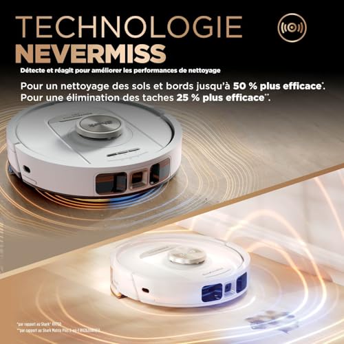 Robot aspirateur laveur Shark PowerDetect avec navigation LiDAR et base 60j - 4