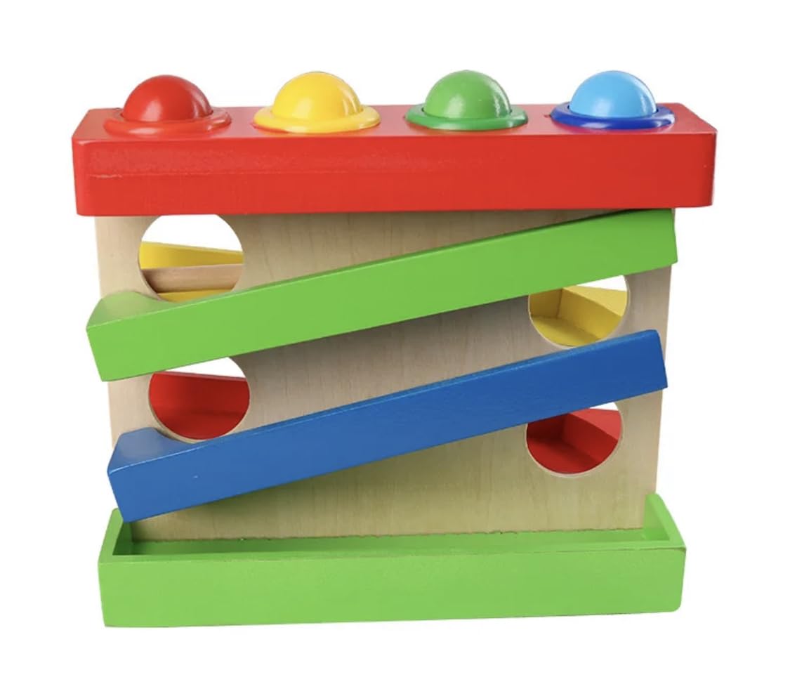 TOYARTSY Wooden Four-Layer Ball and Hammer Toy Set - Multicolor Educational Toy for Kids (B0CHVQPZS6) Amazon Price History, Amazon Price Tracker