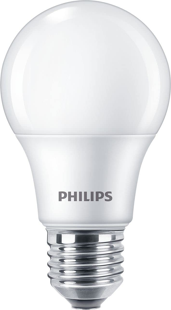 Philips Frosted A60 Light Bulb 3 Pack Warm White 2700K E27 Edison Screw