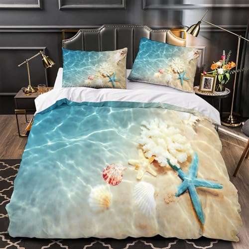 Housse de couette plage 3D pour des nuits douces comme des vacances d'été