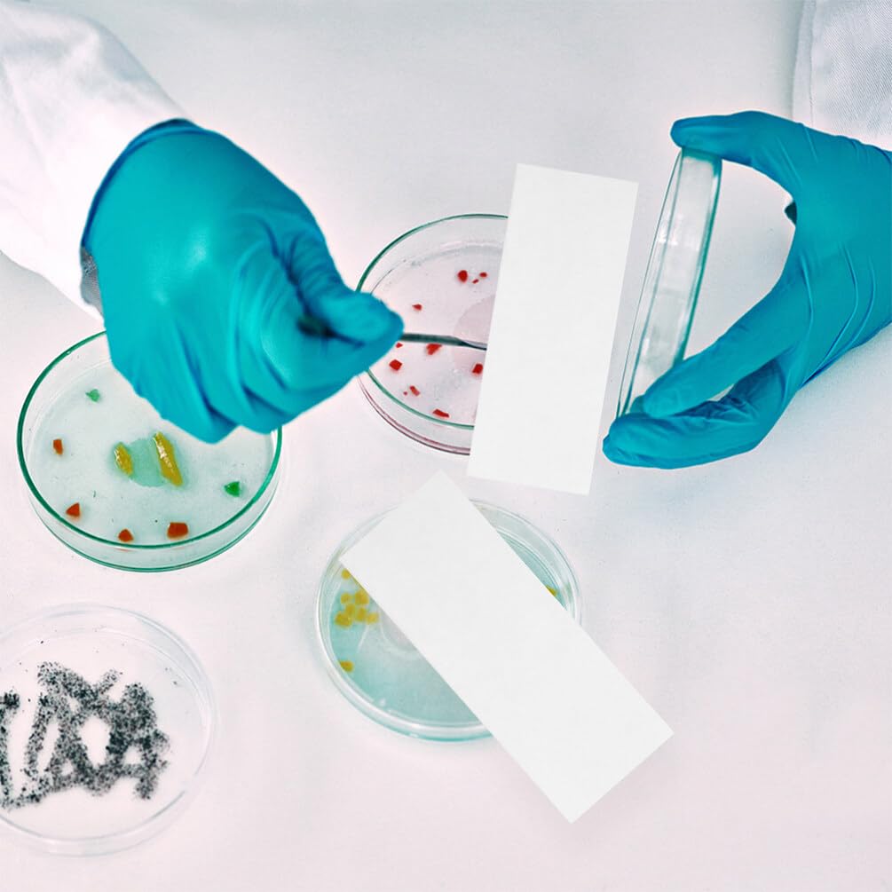 OUNONA 200 Stück Laborpapierstreifen Chromatographie-Papierstreifen Ptc-Testpapierstreifen Saugfähiges Filterpapier Pigmenttrennung Wissenschaftliches Experiment Papierstreifen