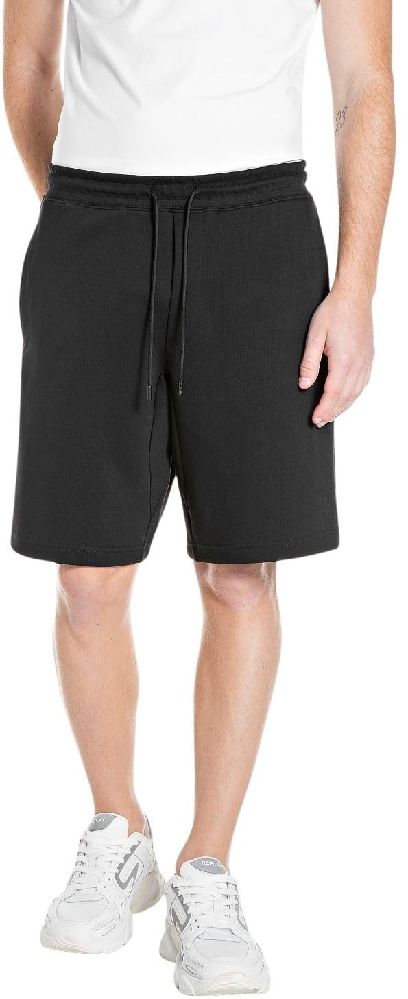 Replay Mens Drawstring Shorts Black 098 (Black), XXXL