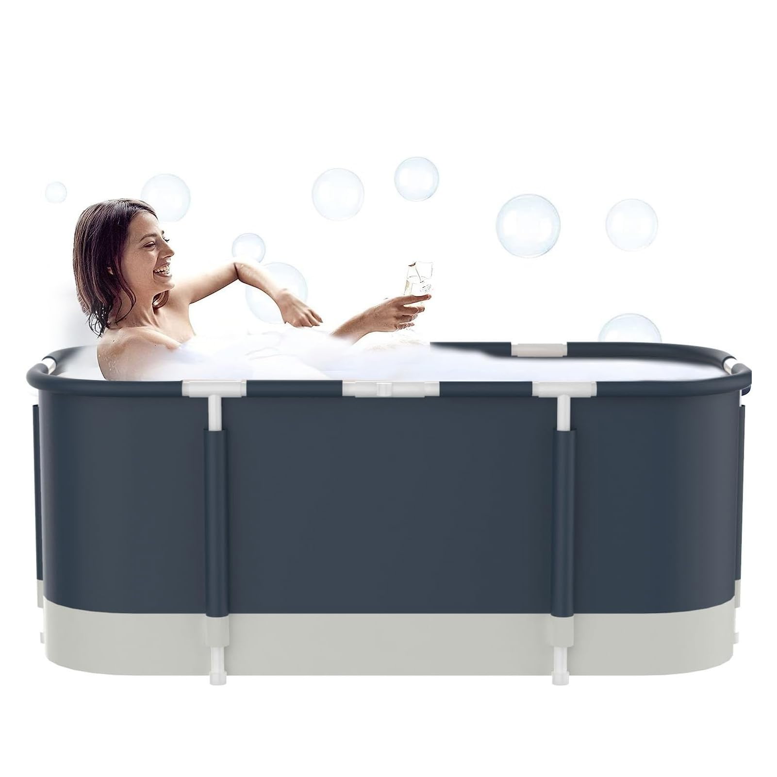 Bañera Plegable Portátil para Adultos Relajación SPA Interior