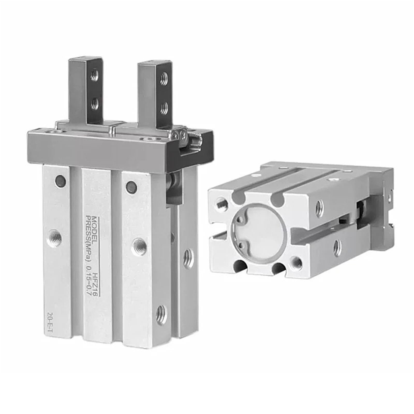 1 pz Tipo Pneumatico Parallelo Pinza Cilindro Dito Cilindro A Doppio Effetto Pinza Cilindro HFZ6 HFZ10 HFZ16 HFZ20 HFZ25(HFZ-10)