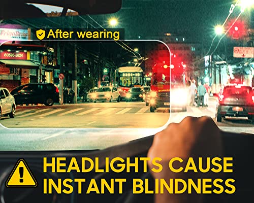 Tjutr Women's Night-Vision Glasses For Driving, Hd Polarized Yellow Lens Reduce Glare Safety Nighttime Uv Protection (White Tortoise Frame/Photochromic Night-Vision Glasses) #TOP1