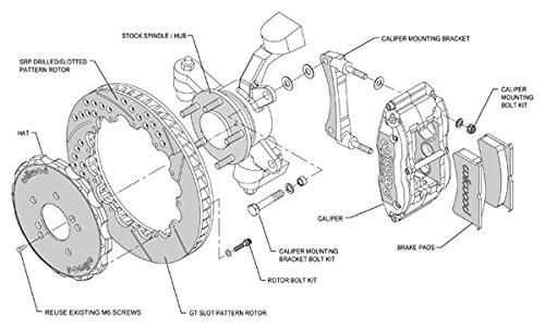 Par De Rotores De Freno Delanteros Perforados Y Ranurados Para Ford Mustang GT 1994-2004 | Detroit Axle