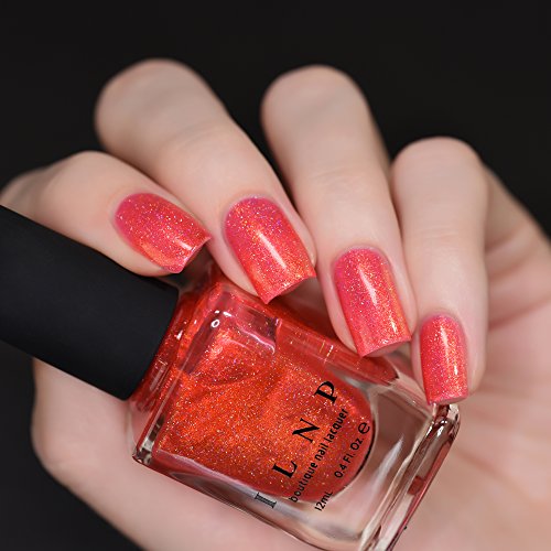 Image of ILNP On Location - Orange Coral Holographic Nail Polish