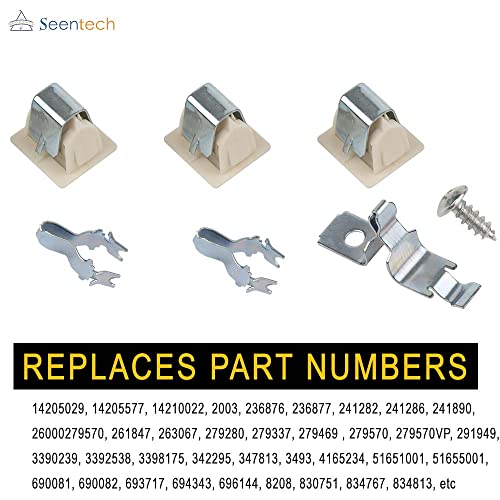 Lifetime 279570 Dryer Door Latch Strike Kit by Seentech - Compatible With Whirlpool Kenmore Dryer- Repalces: 236877 420198 423232 279337 3392538 (Pack 1) - Thumbnail 2