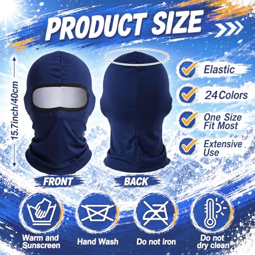 Image of Funtery 94 Pcs Balaclava Ski Mask Bulk Full Face Mask Men Women UV Protection Breathable for Summer Cycling Outdoor Sports