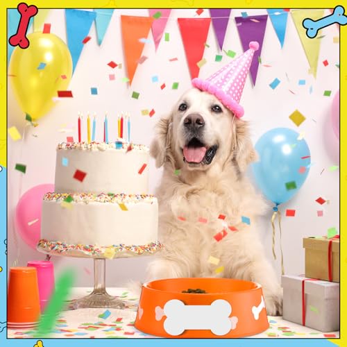CroBlissful 12 Pack Dog Paw Plastic Bowls Dog Theme Birthday Decoration Party Supplies Blue Yellow Snack Bowls Plates Puppy Food Trays with Bone Cards for Party Favors Table Centerpieces(Light Blue) by CroBlissful - Image 7