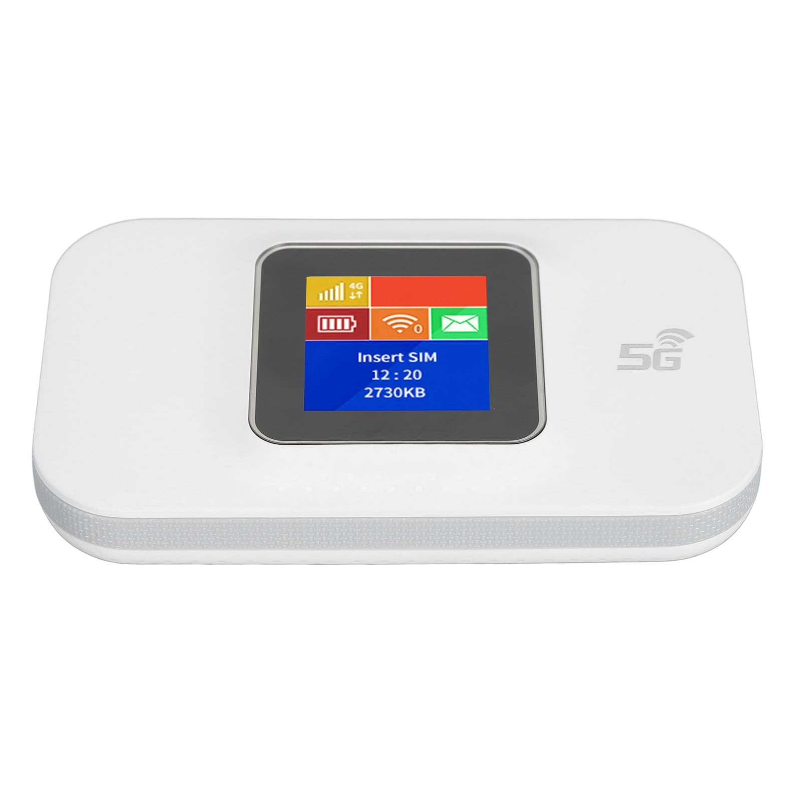 Mobilny Hotspot Wi-Fi, Odblokowane Urządzenie Hotspot Wi-Fi 4G LTE, Przenośny Router Wi-Fi z Gniazdem Karty SIM do Podróży, Obsługa B1/3/5/7/8/20/40 (WHITE)