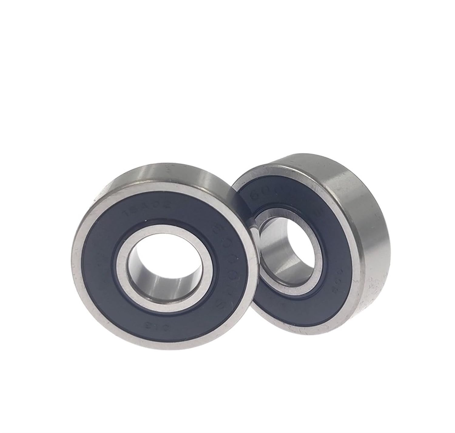 Miniature Double Sided Sealed Bearings 10pcs 6000RS 10x26x8mm ABEC-5 Rubber Sealed Single Row Deep Groove Ball Bearing(6000RS ABEC-1)