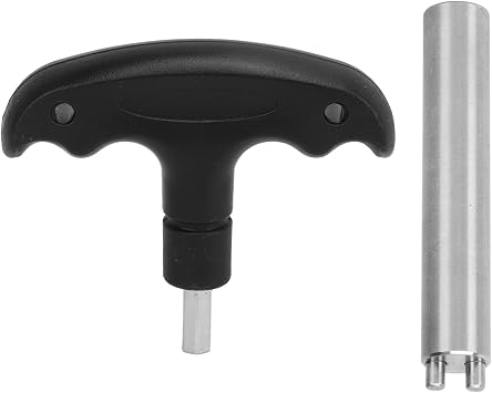 Pool Cue Weight Tool with Detachable Handle for Predator Cues - Aluminum & Stainless Steel Adjustment Wrench Shaft for Custom Balance