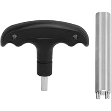 Pool Cue Weight Tool with Detachable Handle for Predator Cues - Aluminum & Stainless Steel Adjustment Wrench Shaft for Custom Balance