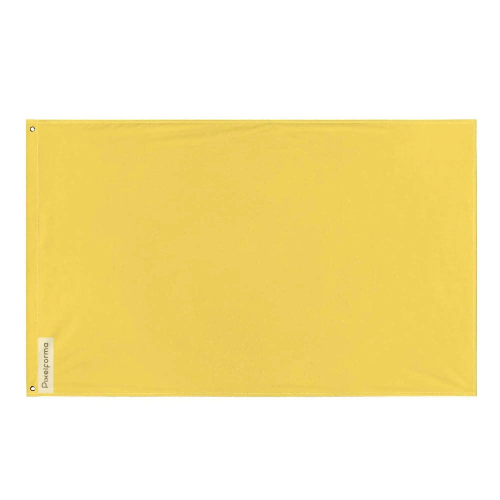 Drapeau jaune Pixelforma en polyester resistant avec 4 oeillets - 4