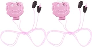 かぎ針編み用編みカウンター2個、編み針マーキングツール、プラスチック編みステッチカウンターかぎ針編み糸列カウンター、ピンク。