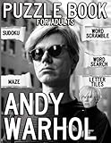  Andy Puzzle Book: Art Creative Warhol Word Search Scramble Activities Adults Gifted Adult Activity Pages Fun