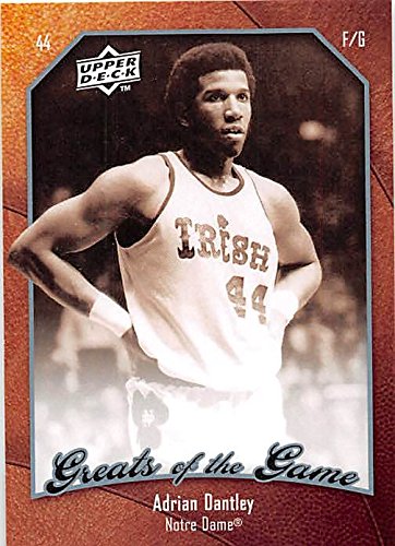 Adrian Dantley Basketball Card (Notre Dame Fighting Irish) 2010 Upper Deck Greats of the Game #28