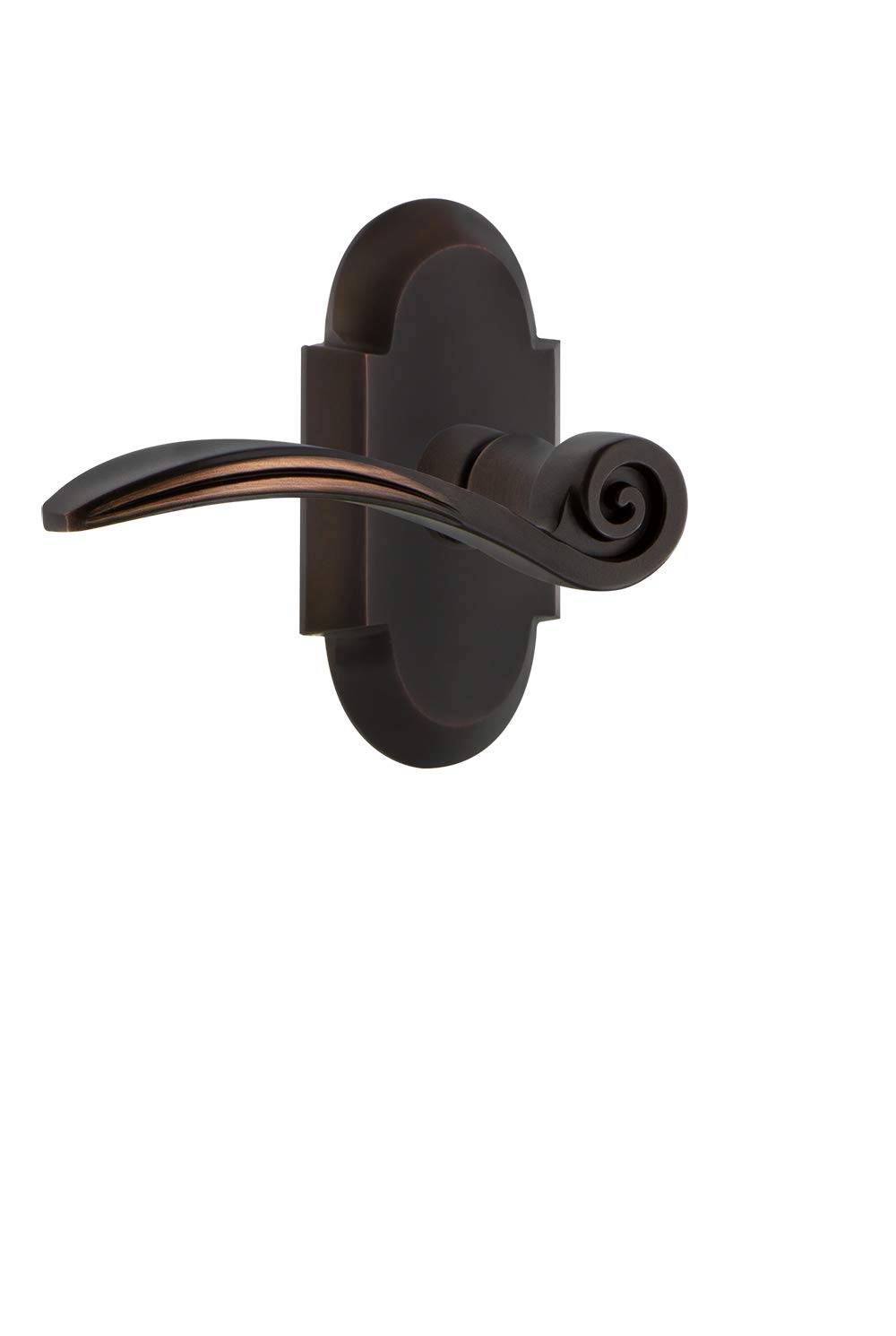 Nostalgic Warehouse Cottage Plate Passage Swan Lever in Timeless Bronze