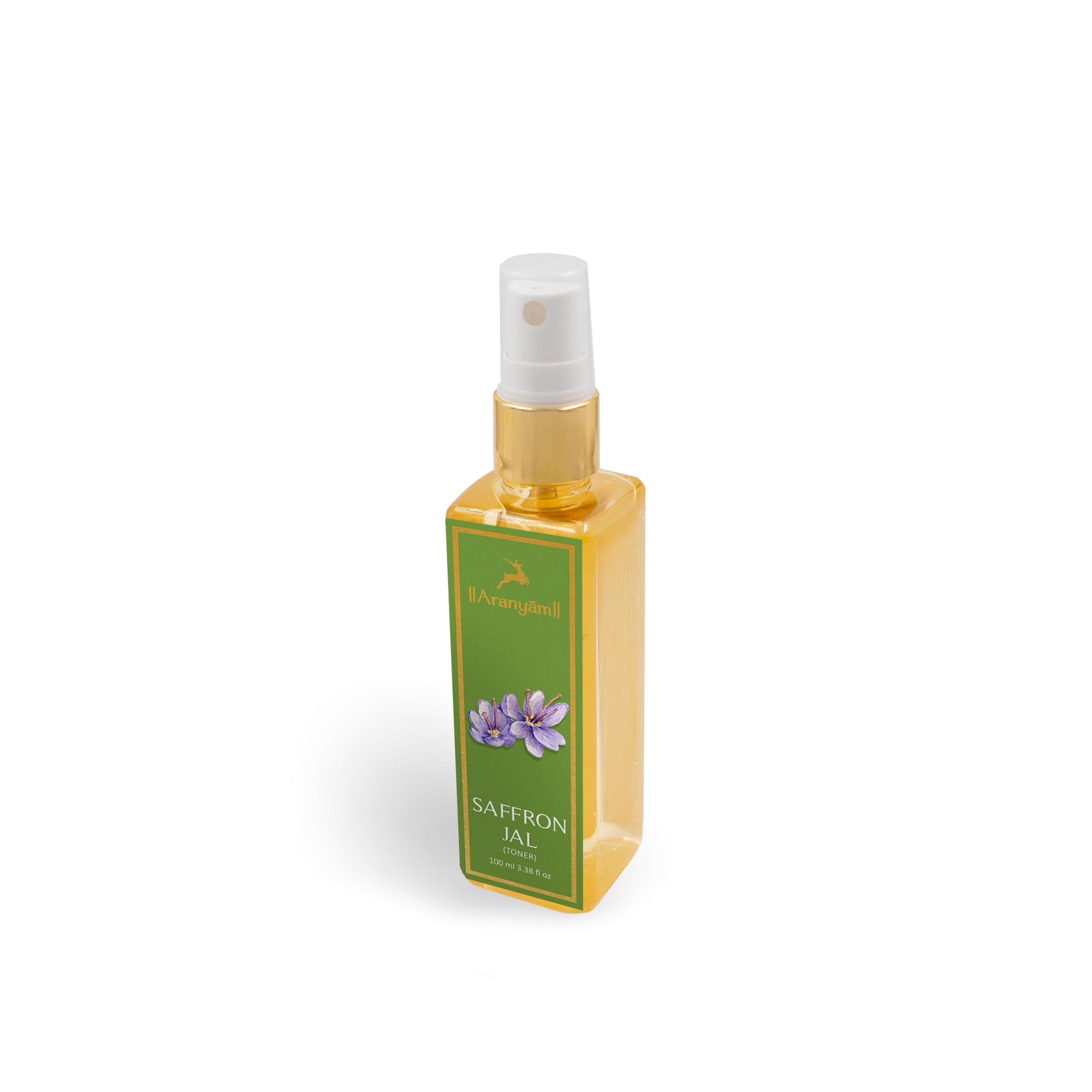 Aranyam Perfumes Natural Saffron/Keshar Water Toner Spray for Face | Daily Care for Men & Women Hydrating & Brightening Skin | Facial Mist Remove Tan and Fights fine line and wrinkles | Hydro Steam Distilled Process with No Artificial Fragrance and Chemical Free | Antioxidant and anti-inflammatory (100 ML) 2