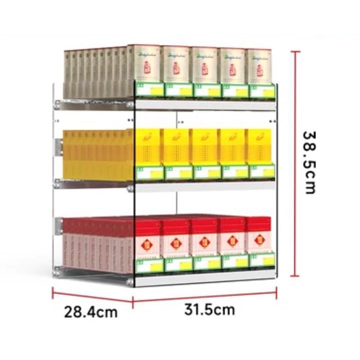 Présentoir à cigarettes transparent mobile et grande capacité pour supérette - 2