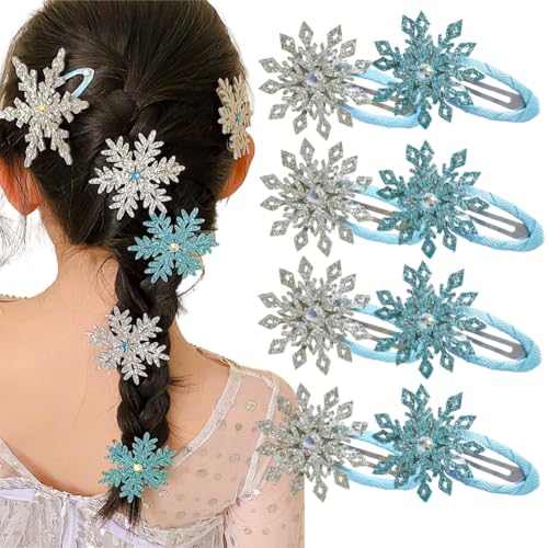 Pinces à cheveux flocon de neige pour illuminer vos repas de fêtes en famille