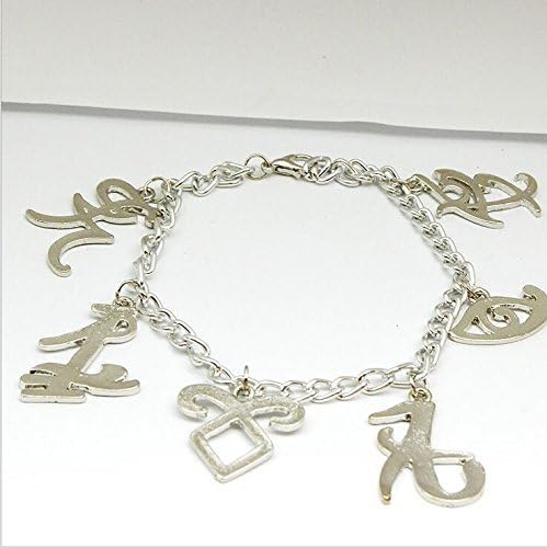 Jewelry tycoon®The Mortal Instruments City of Bones Inspired Angelic Power Rune Symbols Bracelet Shadowhunters Ispired，Shadowhunter Rune Bracelet Charm Bracelet Parabatai Voyance Angelic