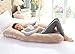 AngQi Full Pregnancy Body Pillow, U Shaped Maternity Pillow for Back Pain Relief and Pregnant Women, with Washable Cover - Khaki