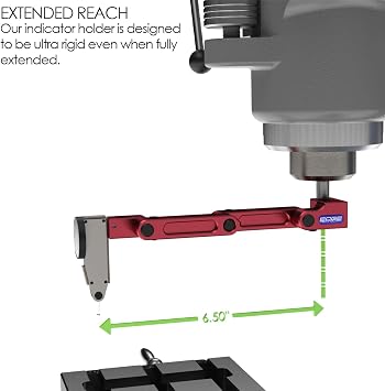 44-000 Indicator Holder 3/8 Shank Mount, Proprietary Friction Technology for Smooth Consistent Resistance, Dovetail Indicator Mount