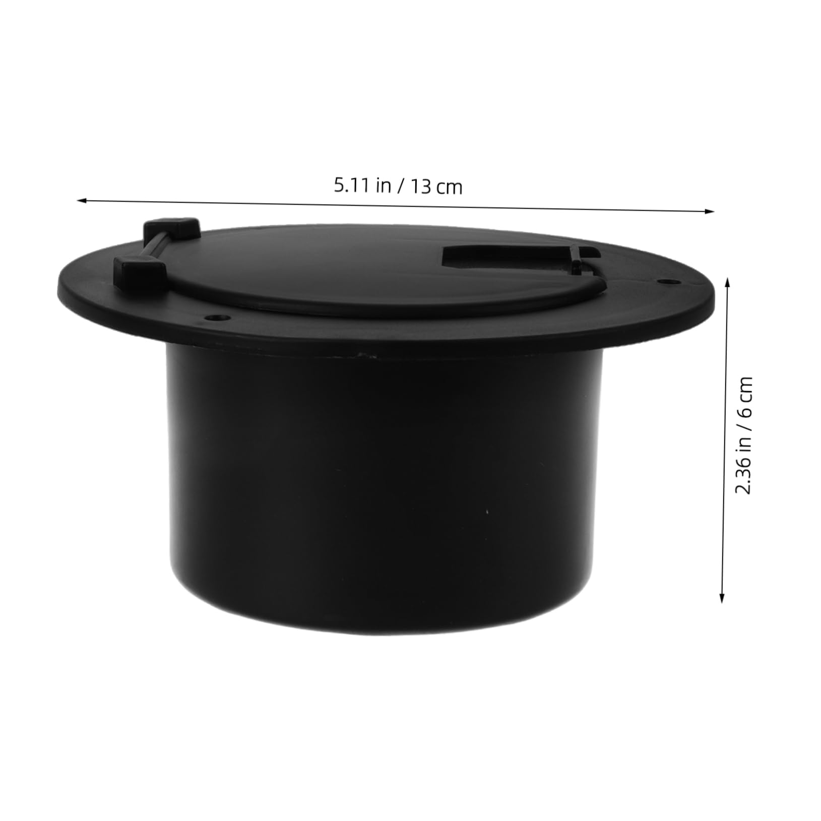 Copricavi Elettrici Tondo in ABS per Cavi di Alimentazione RV e Yacht, Design Elegante e Facilità di Inserimento Cavi, Adatto per Organizzazione e Protezione