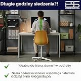 BRANDSSELLER Poduszka klinowa do siedzenia do podparcia pleców - Szara